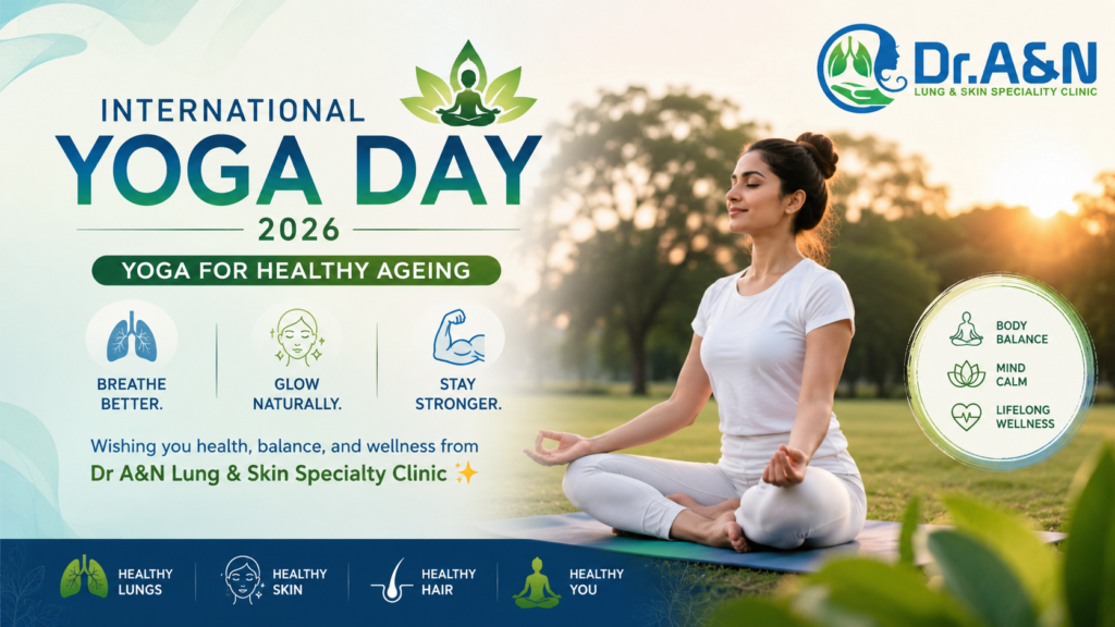 International Yoga Day 2026 - Yoga for Healthy Ageing – Dr A&N Lung & Skin Specialty Clinic